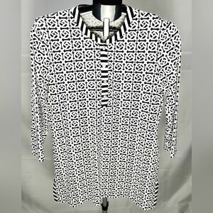 J. McLaughlin Catalina Knit Quiet Luxury Old Money Tunic, Large